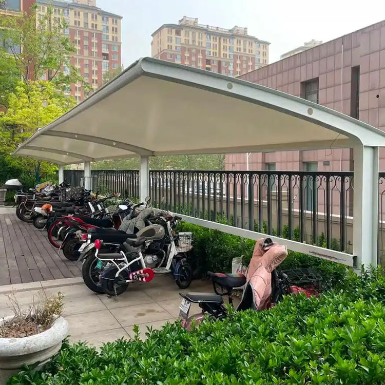 金秀膜结构电动车棚